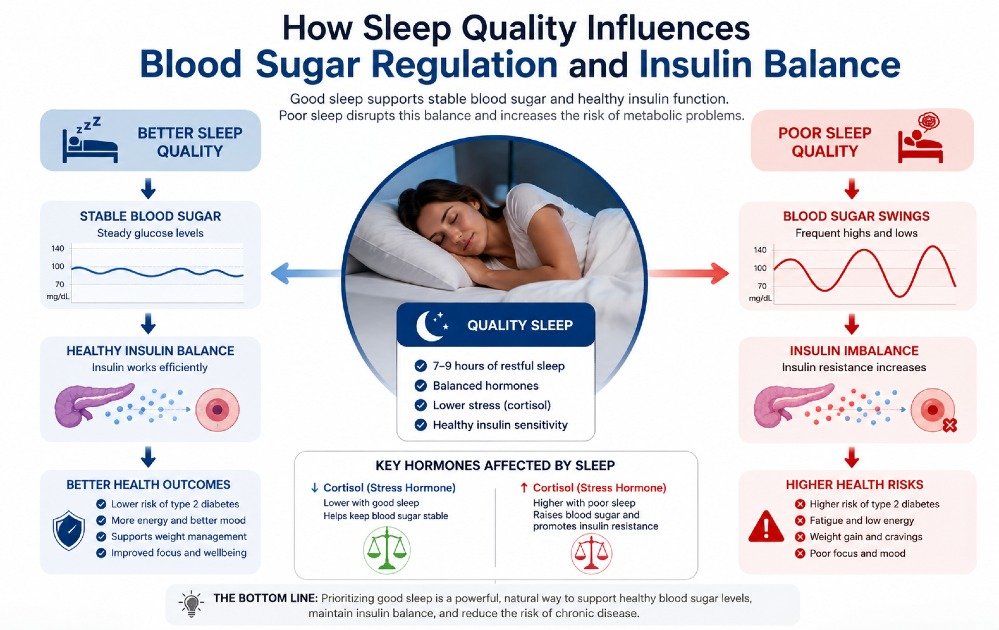 How sleep quality influences blood sugar regulation and insulin balance in the human body