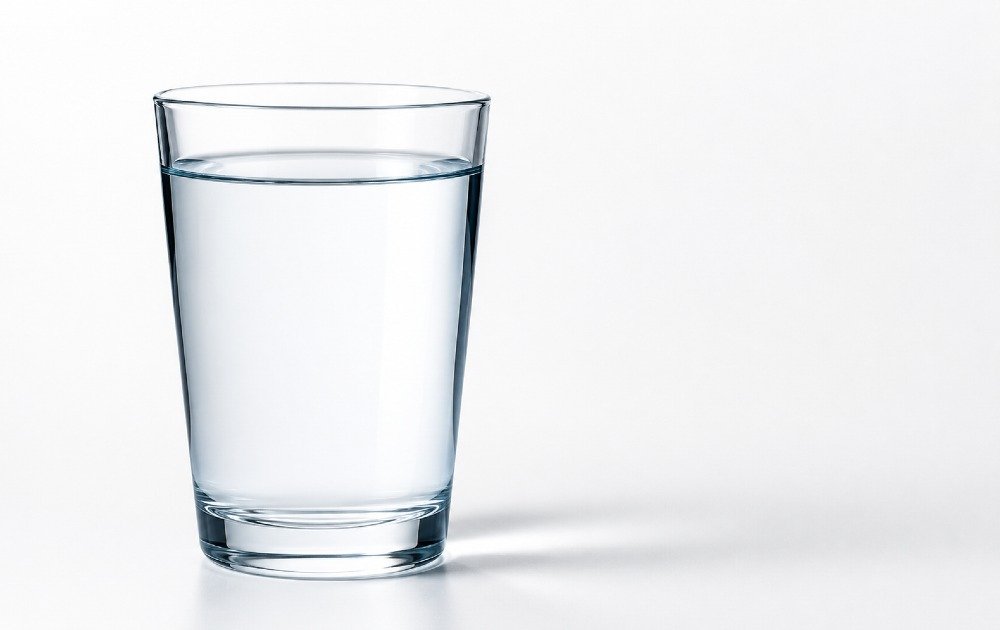 Glass of clean water symbolizing hydration for improved energy, focus, and overall health.