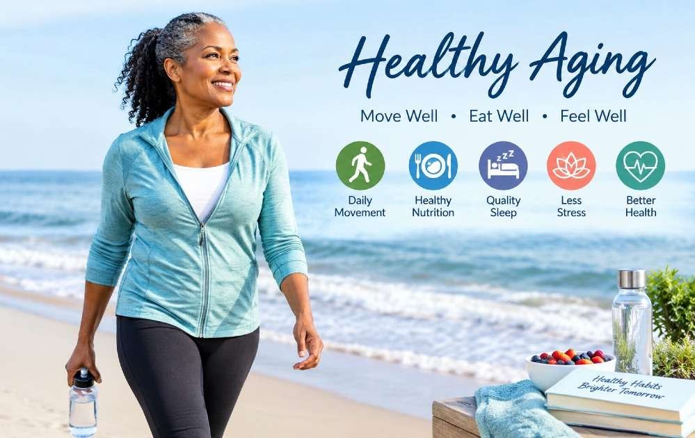 Healthy aging through daily movement and healthy habits