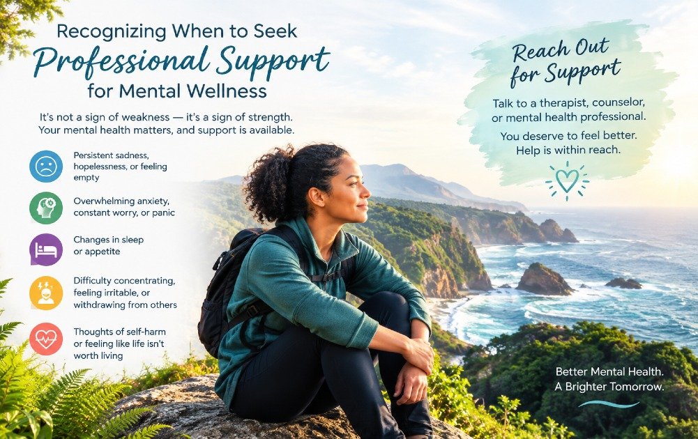 Recognizing when to seek professional support for mental wellness.