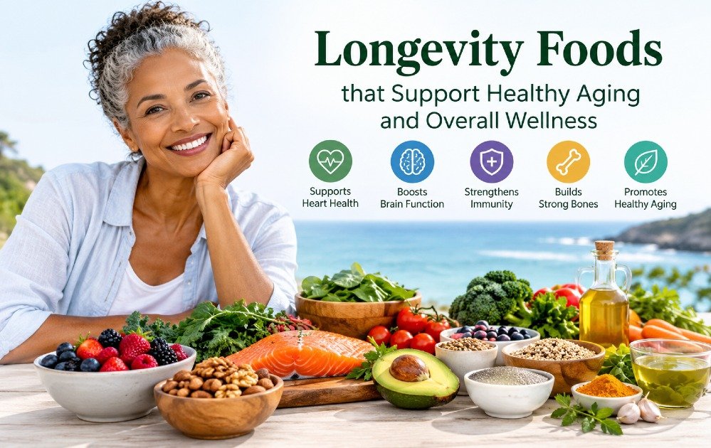 Longevity foods that support healthy aging and overall wellness