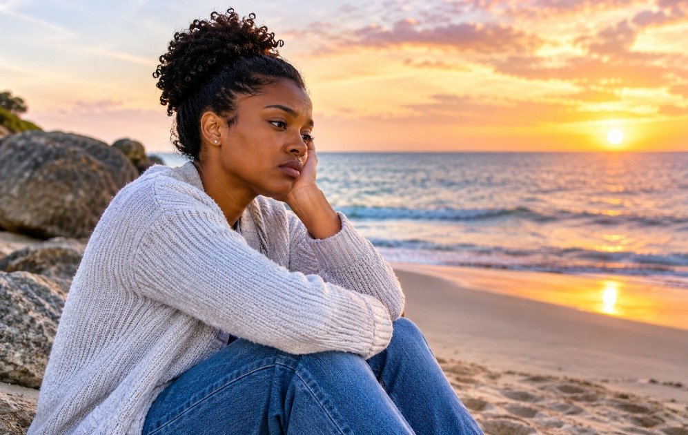 Person experiencing low motivation and loss of interest in daily activities.