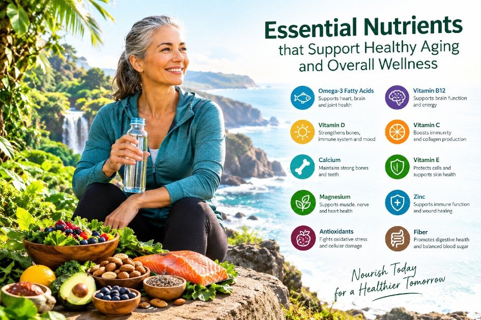 Essential nutrients that support healthy aging and overall wellness