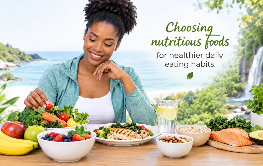 Choosing nutritious foods for healthier daily eating habits.