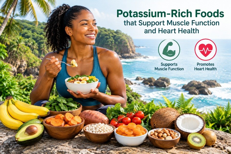 Potassium-rich foods that support muscle function and heart health