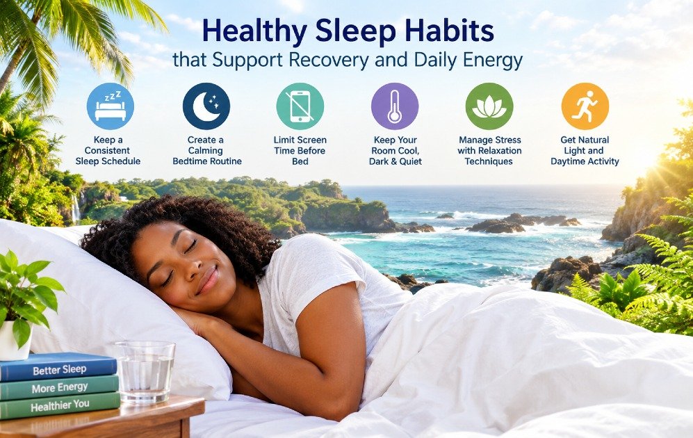 Healthy sleep habits that support recovery and daily energy