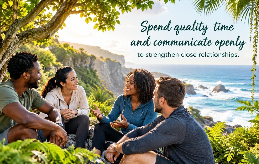 Spend quality time and communicate openly to strengthen close relationships.