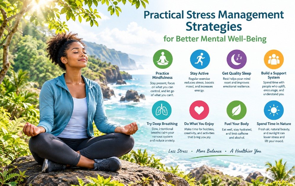 Discover practical, evidence-informed stress management techniques that support emotional balance, relaxation, and overall well-being.