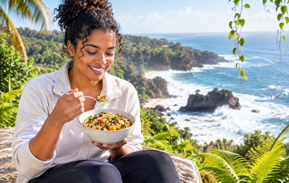 Cooked quinoa in a bowl, a nutrient-rich grain for healthy meals