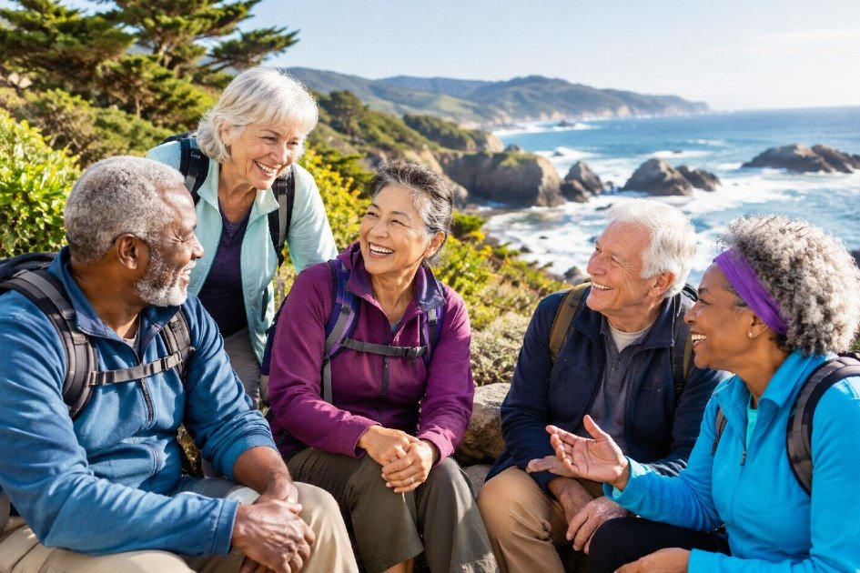 Older adults building social connections to support healthy aging