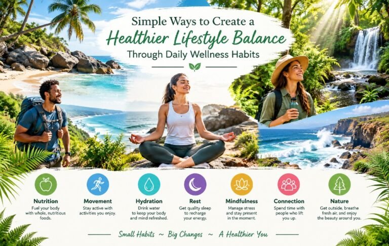 Simple ways to create a healthier lifestyle balance through daily wellness habits.